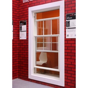 Kích thước tùy chỉnh cửa sổ nhôm <span class=keywords><strong>Sash</strong></span> cửa sổ treo đôi với kính E thấp và khóa an toàn cho các dự án dân cư - Product Image 2