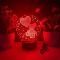 Lampe de nuit en acrylique 3D personnalisée, Père Noël, lampe de table LED USB, décoration de Noël, lampe d'ambiance créative, lampe de chevet, cadeau