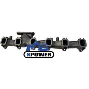 ท่อร่วมไอเสีย XPOWER 3901683 3931747 3970066สีดำ/ สีเงินสำหรับรถขุดตีนตะขาบ6BT5.9 6BT 6BTA 6btaa 5.9L - Product Image 1