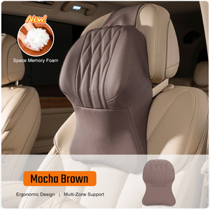 Oreiller universel mince pour Audi/BMW/Mercedes Appui-tête confortable et doux Logo personnalisable <span class=keywords><strong>Accessoire</strong></span> automobile essentiel - Product Image 1