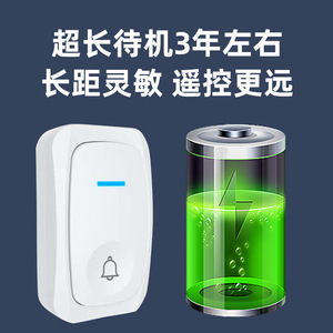 Wireless Doorbell <b>USB</b> Powered Long Range Remote <b>Control</b> Home Smart Minimalist Design <b>With</b> Adjustable Music Alerts - Product Image 5