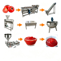 Hoogproductieve volautomatische tomatensoepmachine / tomatenconcentraat productielijn / tomatenpuree voedselsterilisator