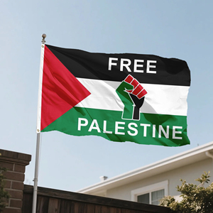 Drapeau de la Palestine Libre 3x5 pieds avec symbole du poing, bannière de protestation résistante à la décoloration en polyester pour les rassemblements pour la liberté et les manifestations pour la paix - Product Image 6