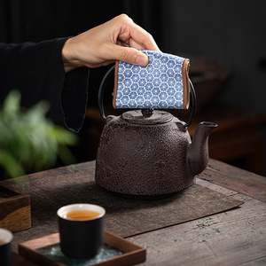 Chinese Retro Floral <b>Tea</b> Towel Square Reusable <b>Tea</b> Mat For Afternoon <b>Tea</b> Kung Fu <b>Tea</b> <b>Set</b> Accessories - Product Image 3
