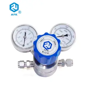 AFK-regulador de presión de acero inoxidable de alta presión, 6000 Psi, 1/4 NPT F Industrial, 1 año OEM,ODM Silver CN;GUA, R41, 1 ud.
