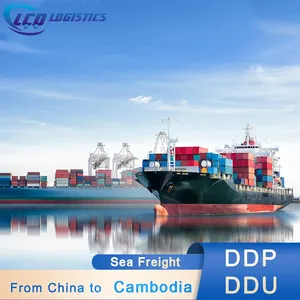 fcl forty-foot twenty foot 20 40 feet container shipping sea freight from china to cambodia