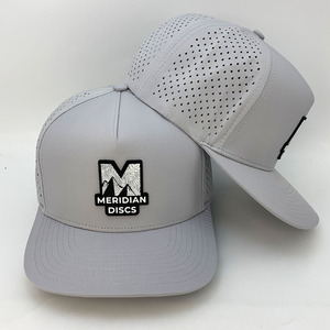 Mũ golf 5 tấm chất lượng cao OEM, thiết kế logo tùy chỉnh, cắt laser lỗ, dây thừng, mũ thể thao chạy bộ, mũ bóng chày đục lỗ - Product Image 4