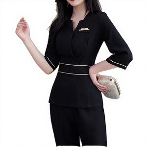 Uniforme de Salón de Belleza y Spa Elegante y Transpirable de Poliéster con Logotipo Personalizado, Servicio OEM - Product Image 4