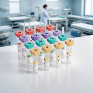 Tubes de prélèvement sanguin micro-échantillons EDTAK2 K3 à vide avec bouchon violet médical - Product Image 3