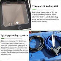 Pcba Flux enlevant le moteur de voiture Clear Blast Dry Ice Clean Machine Circuit imprimé fabriqué pour la glace sèche de la méthode