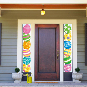 Venta al por Mayor de 2 Pancartas Navideñas de Doble Cara con Impresión Digital Personalizadas, Decoraciones para Puerta de Entrada para el Hogar en Días Festivos - Product Image 1