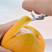 Ouvre-agrumes manuel de haute qualité, écologique, en acier inoxydable, outil pour fruits et légumes, pour citron, orange, éplucheur à doigt