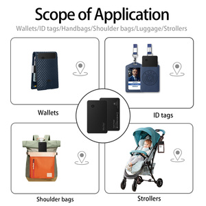 Slim Smart Charge Wallet Finder Air tag tìm thấy thiết bị của tôi Key chống mất Thẻ GPS toàn cầu Tracker Thẻ định vị cho Air tag điện thoại IOS - Product Image 6