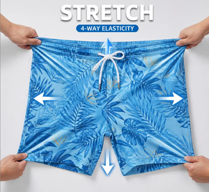 Celana Pantai Pria Sublimasi Custom, Cepat Kering, Bernapas, Menyerap Keringat - Product Image 5
