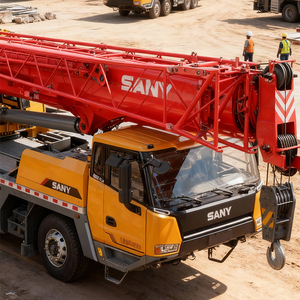 מנוף הידראולי רכוב על משאית 10 טון 12 טון 16 טון הרמה כבדה מכונות הרמה לבנייה מנוף נייד על משאית - Product Image 2