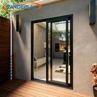 Porte coulissante en alliage d'aluminium pour balcon et terrasse, structure en verre drainant, fabriquée en Chine, pour projets de bâtiments résidentiels