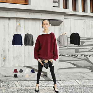 Custom Logo Plain Dyed Spring Casual Solid High Quality Heavyweight 450gsm 100% Cotton French Terry Anti-Pilling Crewneck - Product Image 3