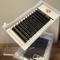 Cils volumineux naturels, faits à la main, en fibres synthétiques, extensions de cils, sans cruauté, véganes, marque privée