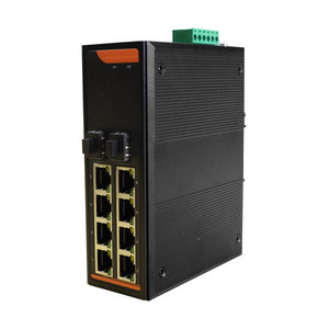 OEM 8 - 24 พอร์ต 10G อีเธอร์เน็ต POE สวิตช์ 8×10/100/1000Base-TX พอร์ต PoE RJ45 + 2×1000Base-FX สล็อต SFP 160 กม. สวิตช์กิกะบิต - Product Image 1