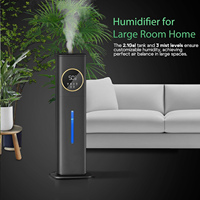 Humidificateurs pour plantes, humidificateur pour plantes d'intérieur de 2,1 gallons/8 L, brumisateur pour reptiles avec sonde de température et d'humidité précise