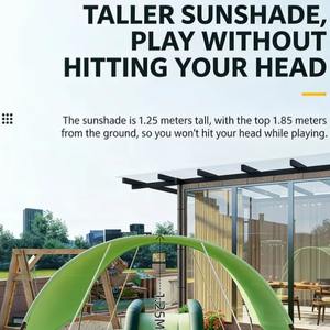 Piscina Inflable Infantil <span class=keywords><strong>para</strong></span> Jardín con Tobogán y Toldo, Protección UV UPF50+, Material Seguro, Plegable y Portátil - Product Image 2