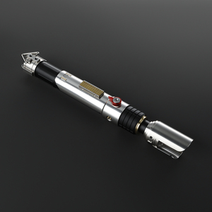 Sabre laser LGT Sabine Wren <span class=keywords><strong>Xeno</strong></span> V3, poignée argentée, 92 cm, lourd, lumières à changement de couleur infini, avec deux lames, pour unisexe - Product Image 2