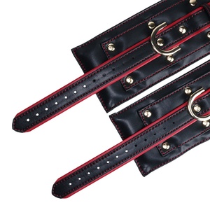 Esposas de Cuero DOGLOV, Acolchadas y con Bloqueo, Restricciones para Muñecas, Equipo de Bondage BDSM, Esposas Fetichistas, Juguetes Sexuales para Parejas - Product Image 5