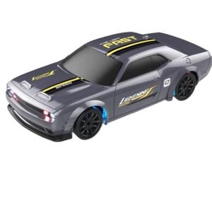 Voiture de drift rechargeable haute performance à l'échelle 1/43 pour enfants, en métal durable, avec éclairage, résistante aux chocs, télécommande et chargeur - Product Image 1