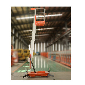 Plataforma Elevadora Eléctrica Pequeña de Columna Única, Elevador Hidráulico Móvil de Aleación de Aluminio para Trabajo Aéreo - Product Image 3