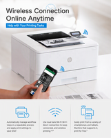 Printer Laser Monokrom A4 HP LaserJet Pro M403dn M405dn Rekondisi, Printer Bisnis Kantor Jaringan Duplex