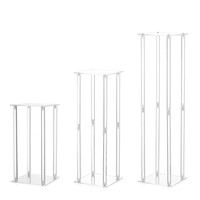 Ensemble de souvenirs de mariage, support à fleurs en acrylique, vases hauts, centres de table, transparents, légers, carton JHMJ YKLHJ