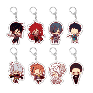 Portachiavi in Acrilico Anime Black Butler, Ciel Phantomhive Sebastian Michaelis, Etichetta per Borsa, Regalo Trendy Baji, Vendita all'Ingrosso - Product Image 1