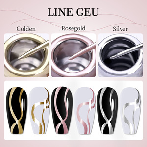 5ml Metallic Mirror Gel Nail Polish Gold Silver Rose Gold Super Bright Nail Liner Gel for Fantasy Nail Art - Product Image 3
