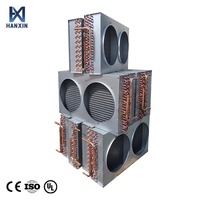 Bobine de condenseur de congélateur en tube de cuivre à ailettes en aluminium, sur mesure pour unité de refroidissement de réfrigérateur et système de réfrigération