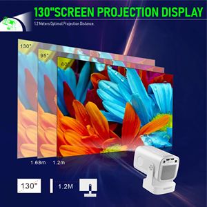 โปรเจคเตอร์อัจฉริยะ EU Mini HY260 Pro ความละเอียด 1080P มัลติมีเดียโปรเจคเตอร์เกมมินิพกพาสำหรับใช้ในบ้าน LED พ็อกเก็ตโปรเจคเตอร์ - Product Image 3