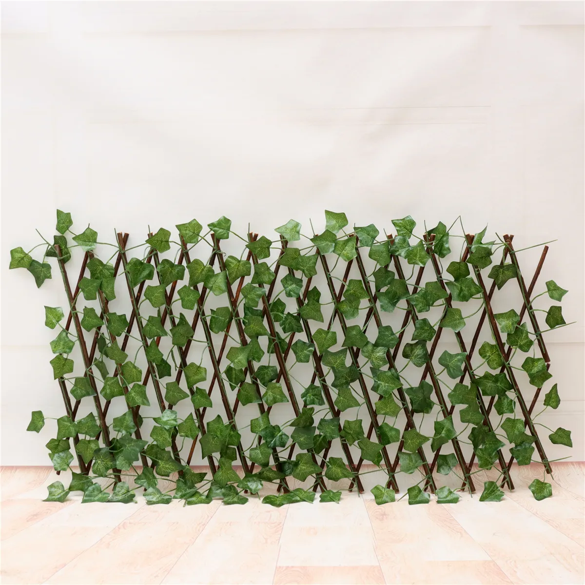 Artificial Ivy Green Leaves Expandable Privacy Fence for Outdoor Garden Balcony Supplies