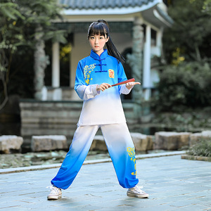 Costume d'entraînement sportif pour étudiants de l'école de Tai pour adultes Nese <span class=keywords><strong>Kung</strong></span> Fu à manches longues - Product Image 2