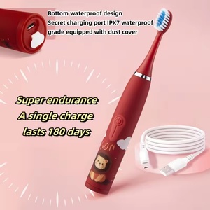 Cepillo de Dientes Eléctrico Recargable Profesional al por Mayor para Niños de 3 a 15 Años, con Cerdas Suaves y Diseño de Animales de Dibujos Animados - Product Image 6