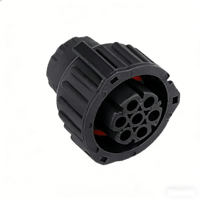 Arnés de Cables para ECU de Motor Automotriz, Carcasa Plana, Conector PCB Tyco de 7 Pines, Cobre y Nailon 1-181334-1