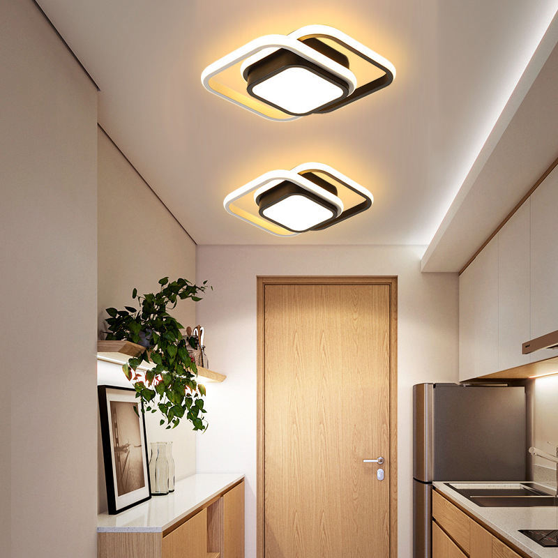 Corridors Indoor Ceiling Lights Hallway Ceiling Lamps Black Chandelier for Dining Room Hall Fixture