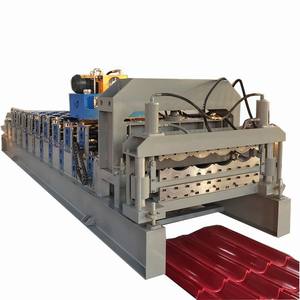 Les tuiles en acier en métal laminent à froid la feuille ondulée de toiture d'IBR Trapezoida formant la machine portative pour des ventes en gros - Product Image 1