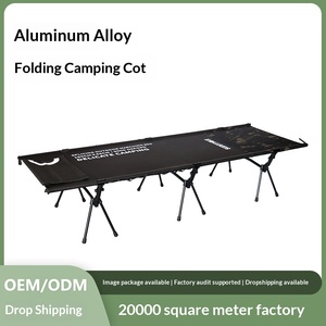 Outdoor Aluminum <b>Frame</b> Oxford Cloth Extra <b>Large</b> Size Portable Folding Bed 150kg Load Capacity 3.25kg Lightweight Camping SK94102 - Product Image 4