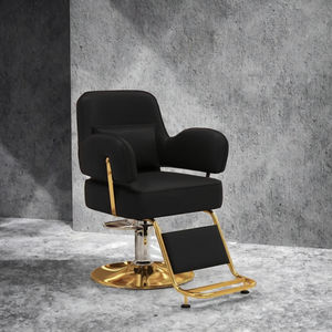 Sillón de Peluquería - Mueble de Salón de Belleza en Cuero Sintético - Sillón Elevador de Moda para Peluquería - Product Image 2