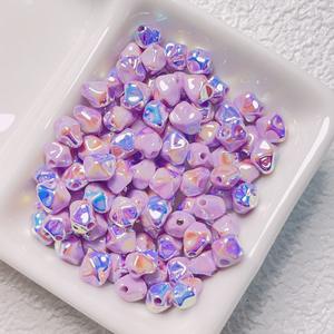 Fabricantes de materiales hechos a mano DIY en forma de fruta de estrella galvanizada UV Suministro de cuentas acrílicas de forma especial Cuentas de Lucite de plástico - Product Image 6