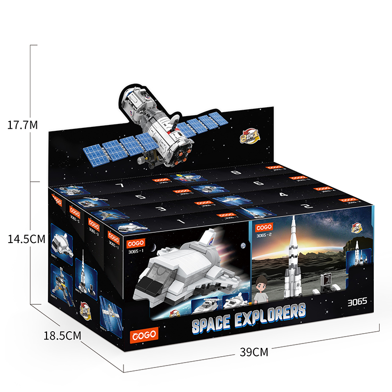 COGO 778 PCS 8 in 1 Space Set - Assemble 3D Satellite Building