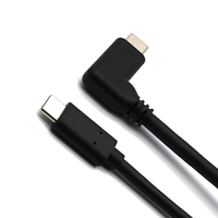 Cable USB 3.0 OTG Tipo C de Alta Velocidad 10Gbps, Adaptador USB C en Ángulo Recto de 90 Grados para Laptop, Tablet y Smartphone