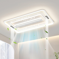 Nouveau style intelligent app control salon ventilateur de plafond moderne sans lame avec lumière led et télécommande