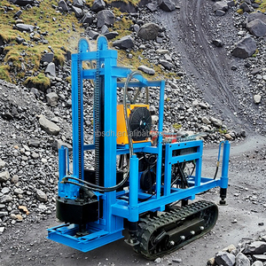 Nhà Máy Tùy Chỉnh Khoan Độ Sâu 100M 150M 200M <span class=keywords><strong>Mini</strong></span> Xách Tay Crawler 25HP Động Cơ Diesel Nước Cũng Khoan Giàn Khoan Máy - Product Image 1