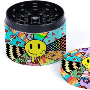 Moulin à fumée à 4 couches en alliage de zinc chaud de 50 mm U v impression couleur paquet complet meuleuse en métal en option multi-motifs - Product Image 4