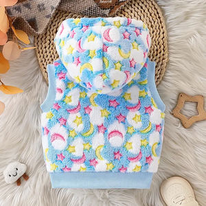 เสื้อกั๊กเด็กผู้หญิงลายการ์ตูน ระบายอากาศได้ดี บุใยโพลีเอสเตอร์ 100% รุ่นใหม่ ปี 2025 สวมใส่สบาย อุ่นสบาย ไม่มีแขน - Product Image 2